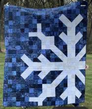 Glass Quilting: Blue Snowflake Inspiration