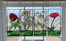 Botanical Four Panel Series: Window Installation