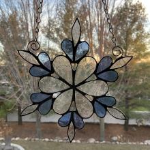 Lacy Snowflake in Blue