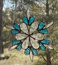 Lacy Snowflake in Aqua