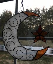 Orange Wire Moon