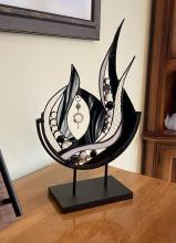 Black Glass Scuplture